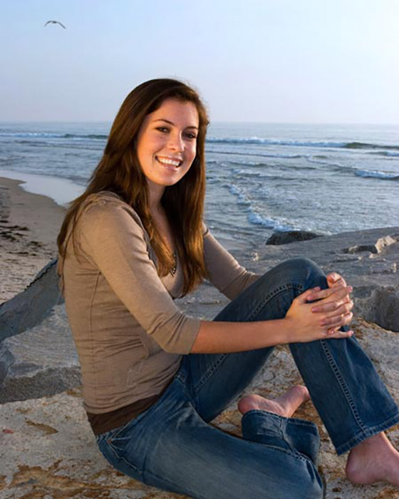Teen girl-beach