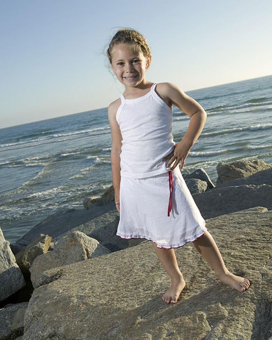 girl on rocks